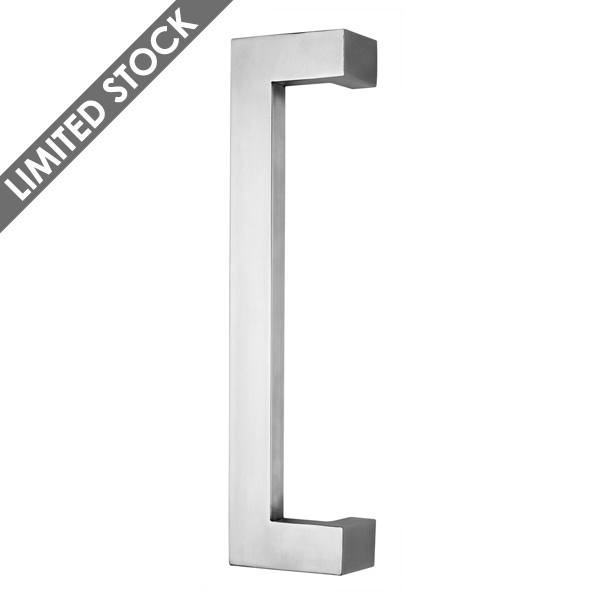 Hollow cranked pull handle 40x20mm sectionDoor Furniture, Door Handles