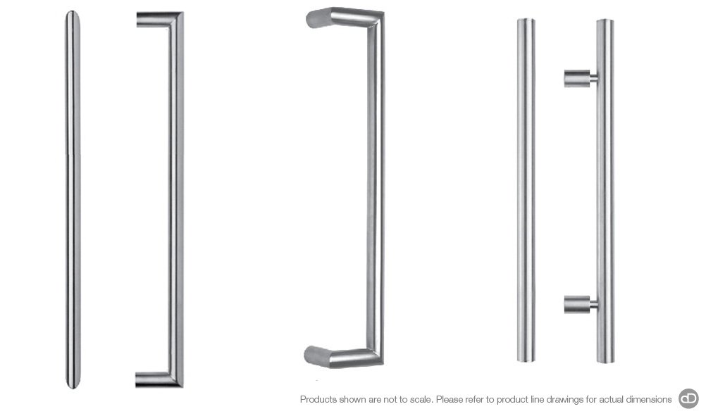 Designer Doorware door handle special finish Polished Stainless Steel