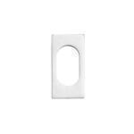 Oval cylinder narrow stile escutcheon