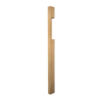 Neo Timber Blade Pull 43x20mm with cut-out and stainless backing