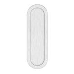Oval flush pull 200x65 plain