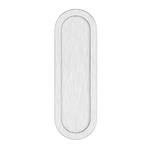 Oval flush pull 200x65 plain