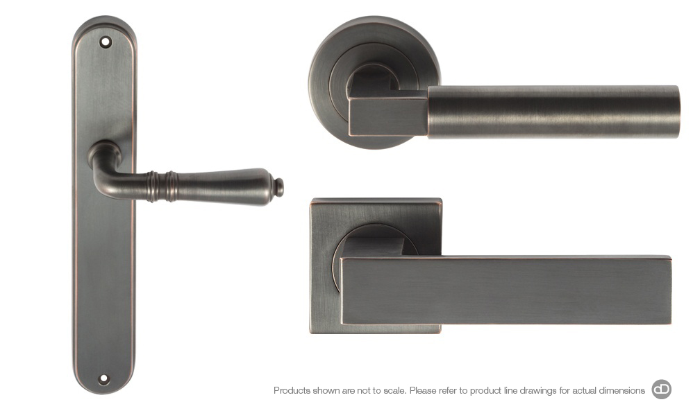 Designer Doorware door handle special finish Espresso