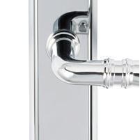 Designer Doorware door handle special finish Polished Chrome