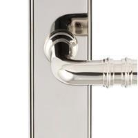 Designer Doorware door handle special finish Polished Nickel