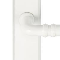 Designer Doorware door handle special finish Satin White