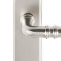 Designer Doorware door handle special finish Satin Nickel